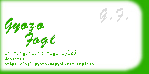 gyozo fogl business card